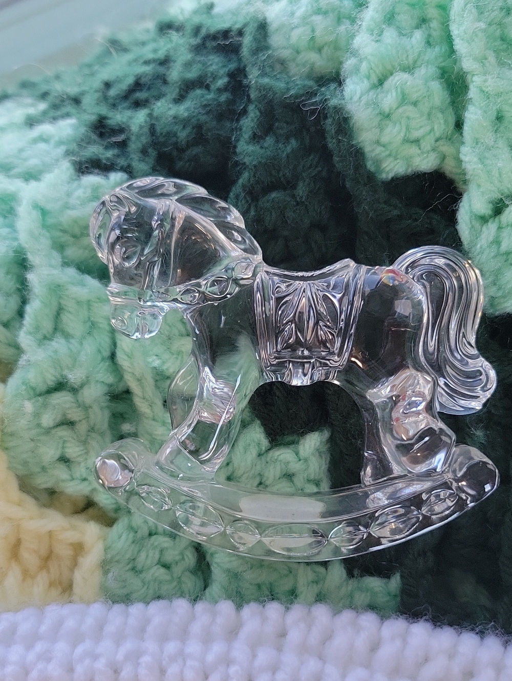 Princess House Crystal Rockinghorse